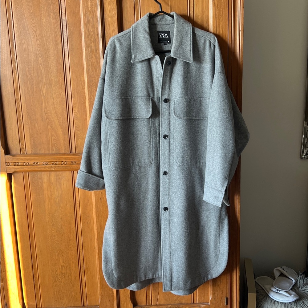 Zara Charcoal Utility Jacket